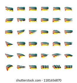 Mozambique flag, vector illustration on a white background