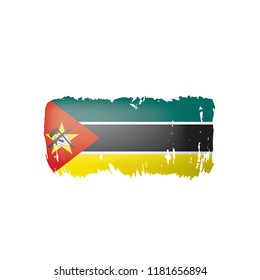 Mozambique flag, vector illustration on a white background