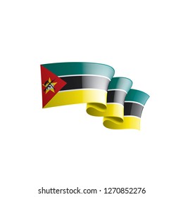 Mozambique flag, vector illustration on a white background