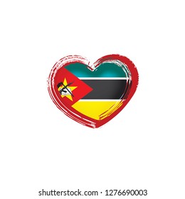 Mozambique flag, vector illustration on a white background