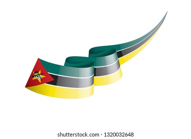 Mozambique flag, vector illustration on a white background