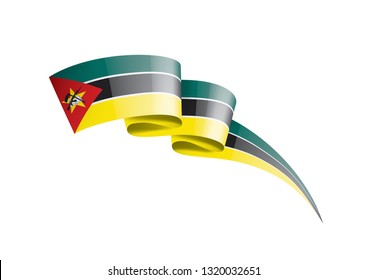 Mozambique flag, vector illustration on a white background