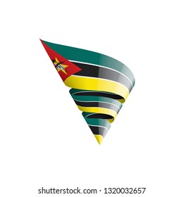 Mozambique flag, vector illustration on a white background