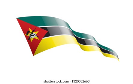 Mozambique flag, vector illustration on a white background