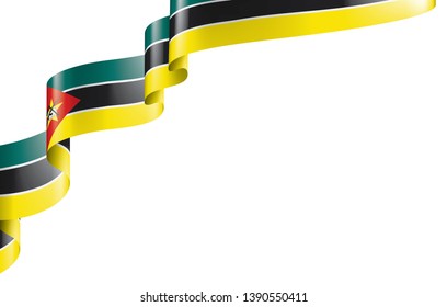 Mozambique flag, vector illustration on a white background