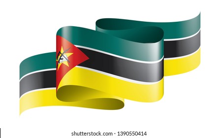 Mozambique flag, vector illustration on a white background