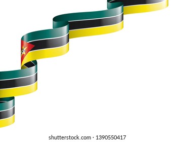 Mozambique flag, vector illustration on a white background