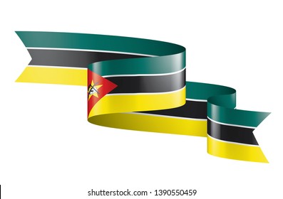 Mozambique flag, vector illustration on a white background
