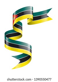 Mozambique flag, vector illustration on a white background