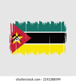 Mozambique Flag Vector. National Flag