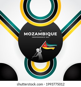 Diseño de fondo del Día de la Independencia de Mozambique