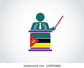 Mozambique Podium Teacher Speech