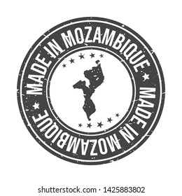 Mozambique Symbol Stamp. Silhouette Icon Map. Design Grunge Vector. Product Export Seal Badge.