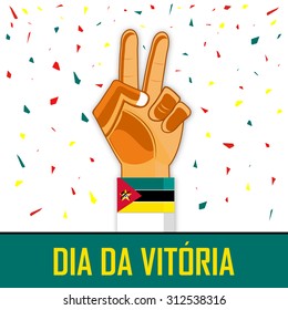 Mozambique Victory Day And Independence Day Abstract Designs