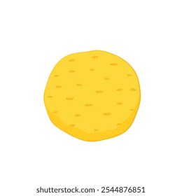 Mozzarella cheese ball vector. Cheese ball on white background. Cheese stretch. Cheese fried.