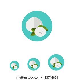 Mozzarella Cheese Icon