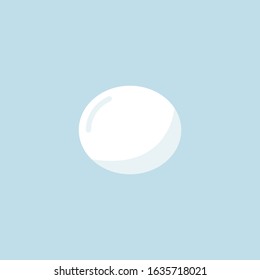 mozzarella flat icon, vector illustration