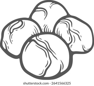 Mozzarella soft cheese organic milk butter fresh food engraving