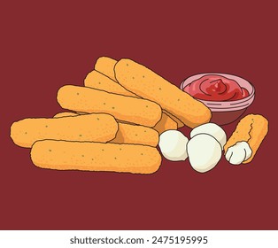 Mozzarella Sticks Cheese Stick Dish