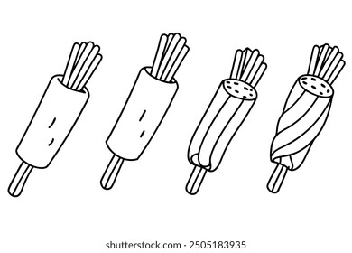 Mozzarella Sticks line art perfect appetizer for your next gathering