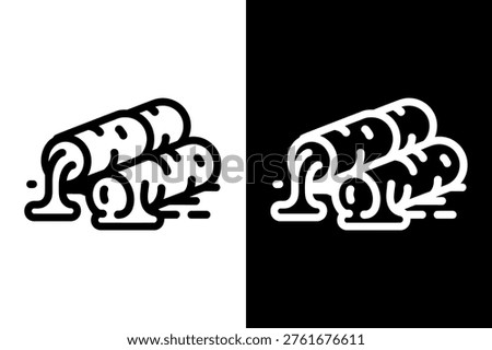 Mozzarella Sticks vector icon graphic isolated sketch illustration on white background.