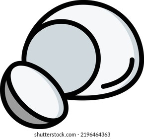 mozzarella vector on white background. isolated Vector icon