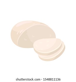 Mozzarella.Different kinds of cheese single icon in cartoon style vector symbol stock illustration web.