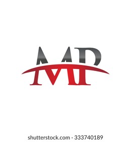 MP initial company red swoosh logo
