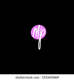 mp initial handwriting 
mp handwritten logo for identity