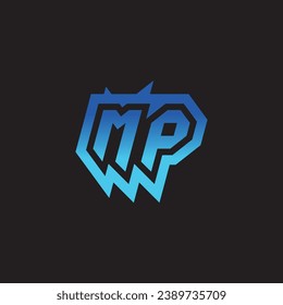 MP initial inspiration logo design esport and gaming clan ideas