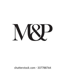M&P Initial Logo. Ampersand Monogram Logo