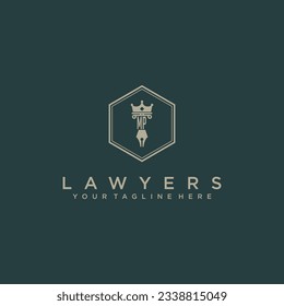 MP initialisiert Design der modernen Anwaltskanzlei Rechtsanwalt Advokat Consulting Business Logo Vektor