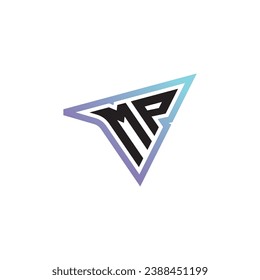 MP letter combination cool logo esport or gaming initial logo as a inspirational concept design