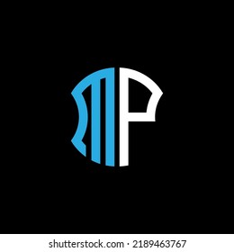 MP letter logo creative design with vector graphic, Abc simple and modern logo design.