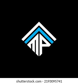 MP letter logo creative design with vector graphic, MP simple and modern logo.