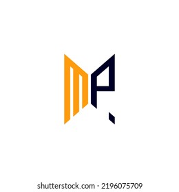 MP letter logo creative design with vector graphic, MP simple and modern logo.