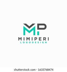 MP Letter Logo Design Initial For Business and Consulting company