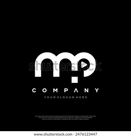 MP letter logo design on luxury background. PM monogram initials letter logo concept. MP icon design. PM elegant and Professional letter icon design on black background. M P PM MP Premium Design