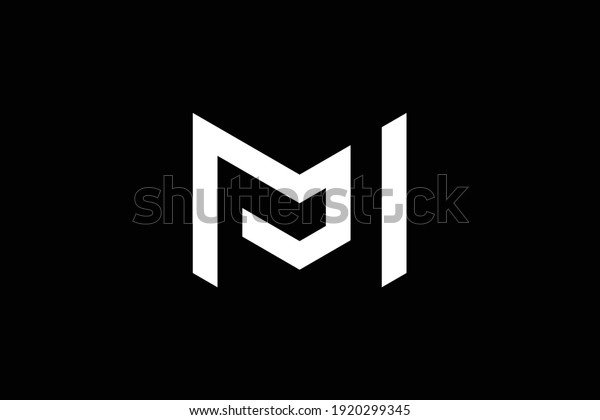 Mp Letter Logo Design On Luxury Stock Vector (Royalty Free) 1920299345 ...