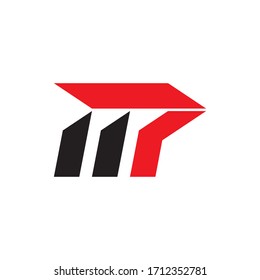Mp Letter Logo Design Vector Stock Vector (Royalty Free) 1712352781 ...