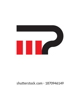 Mp Letter Logo Design Vector Stock Vector (Royalty Free) 1870946149 ...