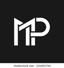 MP letter logo and icon design