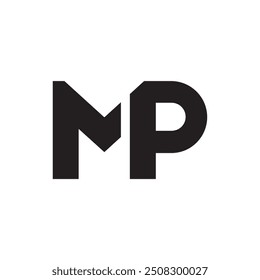 MP letter logo, MP initial logo premium and unique logo