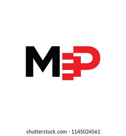mp letter logo. mep letter logo