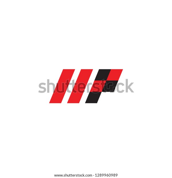 MP  letter with race
flag logo design 