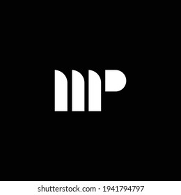 MP letters.  abstract outstanding professional business awesome artistic branding company different colors illustration logo