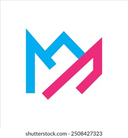 MP Logo Design, Design de logotipo de texto, Vetores Imagens e Fotos 