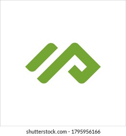 MP logo design vector sign