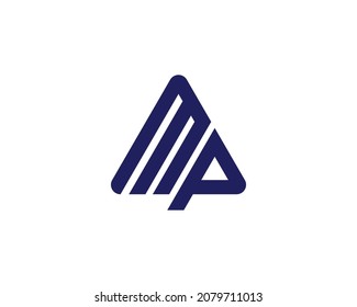 MP logo design vector template