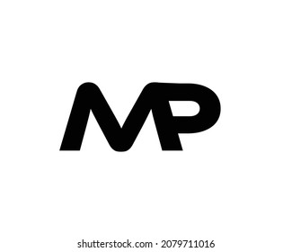 MP logo design vector template